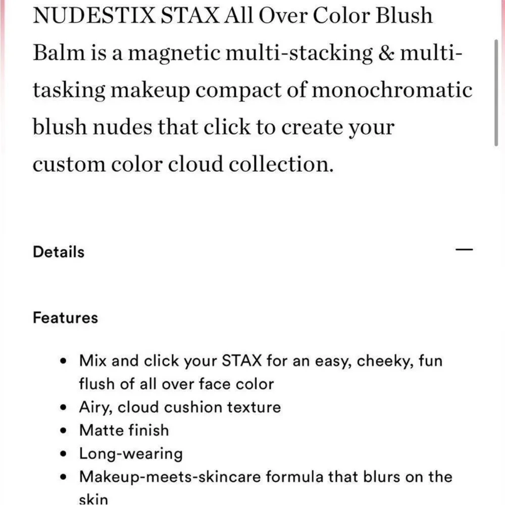 🌻NUDESTIX Sun-kissed STAX All Over Color Blush Balm New Full Size